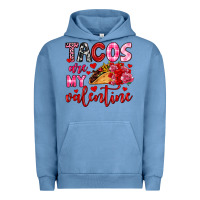 Pigment Pebble Blue tacos are my valentine Urban Hoodie - OliviaCreatesArt