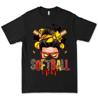 Black softball mom messy bun Premium Tee - Zillion Design Studio