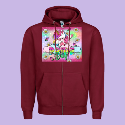Pride Day Lgbtq+ Tumbler Zipper Hoodie Designed By Bundleandbundleshop