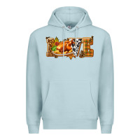 Blue Mist Love with Turkey Premium Hoodie - texasbilliewilder