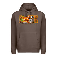 Coffee Love with Turkey Premium Hoodie - texasbilliewilder