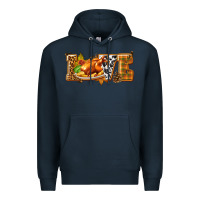 Navy Love with Turkey Premium Hoodie - texasbilliewilder