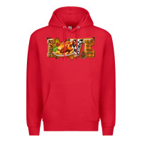 Red Love with Turkey Premium Hoodie - texasbilliewilder