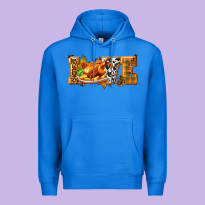 Love With Turkey Premium Hoodie Designed By Texasbilliewilder