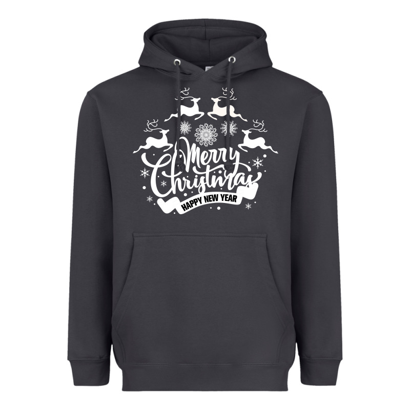Merry Christmas Happy New Year Heavyweight Hoodie by Bettercallsaul | Teevron