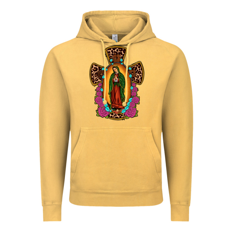 Our Lady Of Guadalupe Cross Vintage Hoodie by JahusDesignShop | Teevron