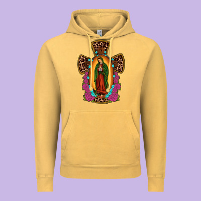 Our Lady Of Guadalupe Cross Vintage Hoodie Designed By Jahusdesignshop