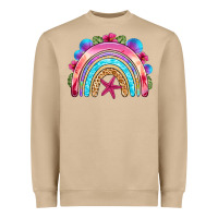 Mushroom summer rainbow Heavyweight Sweatshirt - NancyCooperArtShop