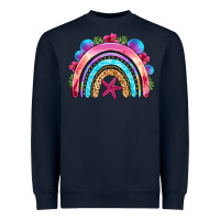 Navy summer rainbow Heavyweight Sweatshirt - NancyCooperArtShop