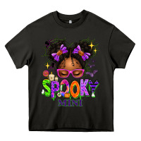 Spooky Mini Halloween Messy Bun Heavy Core Tee | Teevron