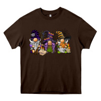 Chocolate Brown halloween gnomies Heavy Core Tee - BarkalooDesign