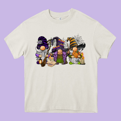 Halloween Gnomies Heavy Core Tee Designed By Barkaloodesign