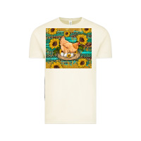 Vintage Arctic western farm chicken coop animals sunflowers leopard turquoise wooden Vintage Tee - Artiststas