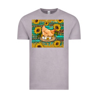 Vintage Zinc western farm chicken coop animals sunflowers leopard turquoise wooden Vintage Tee - Artiststas