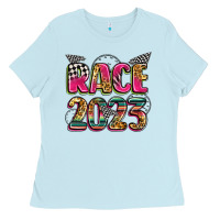 Baby Blue race 2023 Ladies Tee - Zillion Design Studio
