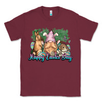 Burgundy Gnome Bunny Happy Eater Day Classic Tee - NancyCooperArtShop