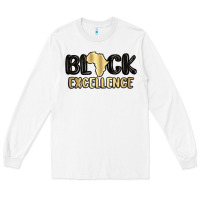 White black excellence Long Sleeve Tee - MaliasSmallBusiness
