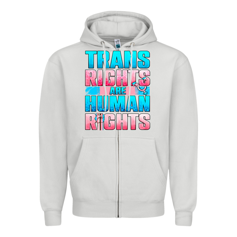 Trans Rights Are Human Rights Zipper Hoodie by BundleAndBundleShop | Teevron