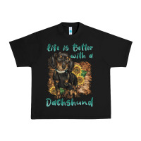 Black life is better with a dachshund Urban Heavy Tee - BarkalooDesign