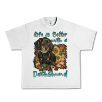 Lunar Rock life is better with a dachshund Urban Heavy Tee - BarkalooDesign