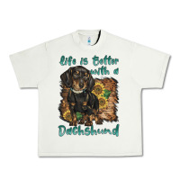 Pistachio life is better with a dachshund Urban Heavy Tee - BarkalooDesign