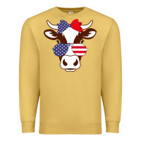 Antique Gold Cow 4Th Of July Independence Day Premium Sweatshirt - Bettercallsaul