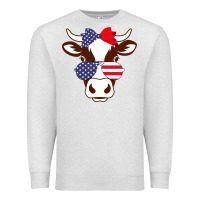 Oatmeal Heather Cow 4Th Of July Independence Day Premium Sweatshirt - Bettercallsaul