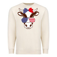 Sandshell Cow 4Th Of July Independence Day Premium Sweatshirt - Bettercallsaul