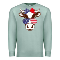 Seafoam Cow 4Th Of July Independence Day Premium Sweatshirt - Bettercallsaul