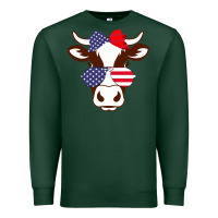 Sports Green Cow 4Th Of July Independence Day Premium Sweatshirt - Bettercallsaul