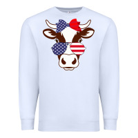 White Cow 4Th Of July Independence Day Premium Sweatshirt - Bettercallsaul