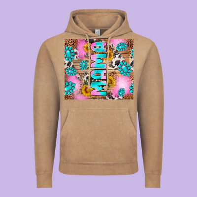 Western Mama Vintage Hoodie Designed By Ranaportraitstore