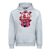 Heather Grey kiss  machine  olivia Urban Hoodie - OliviaCreatesArt