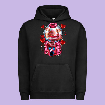 Kiss  Machine  Olivia Urban Hoodie Designed By Oliviacreatesart
