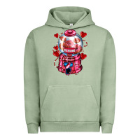 Pigment Oil Green kiss  machine  olivia Urban Hoodie - OliviaCreatesArt