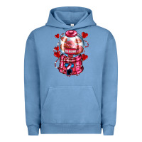 Pigment Pebble Blue kiss  machine  olivia Urban Hoodie - OliviaCreatesArt