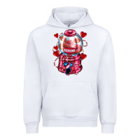 White kiss  machine  olivia Urban Hoodie - OliviaCreatesArt