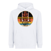 White est. 1972 MADE IN 1972 ALL ORIGINAL PARTS all orginal parts Heavyweight Hoodie - Bettercallsaul