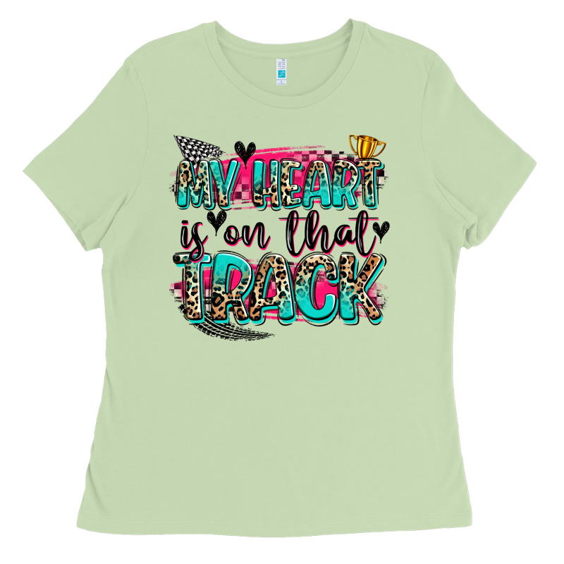 My Heart Is On That Track Ladies Tee by Zillion Design Studio | Teevron