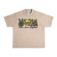 Peace Love Elephant Urban Heavy Tee | Teevron