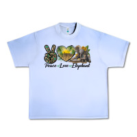 Grape Ice Peace Love Elephant Urban Heavy Tee - LillyAllenDesigns