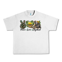 Lunar Rock Peace Love Elephant Urban Heavy Tee - LillyAllenDesigns