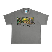 Tornado Peace Love Elephant Urban Heavy Tee - LillyAllenDesigns