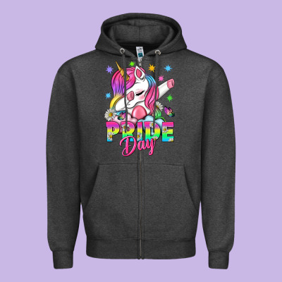 Pride Day Lgbtq Zipper Hoodie Designed By Bundleandbundleshop