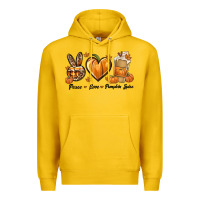 Lemon Peace Love Pumpkin Spice Premium Hoodie - texasbilliewilder