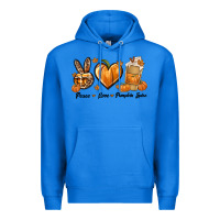 True Royal Peace Love Pumpkin Spice Premium Hoodie - texasbilliewilder