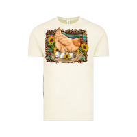 Vintage Arctic western farm chicken coop animals eggs sunflowers leopard serape woode Vintage Tee - Artiststas