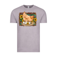 Vintage Zinc western farm chicken coop animals eggs sunflowers leopard serape woode Vintage Tee - Artiststas