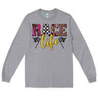 Heather Grey race life Long Sleeve Tee - JahusDesignShop