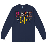Navy race life Long Sleeve Tee - JahusDesignShop